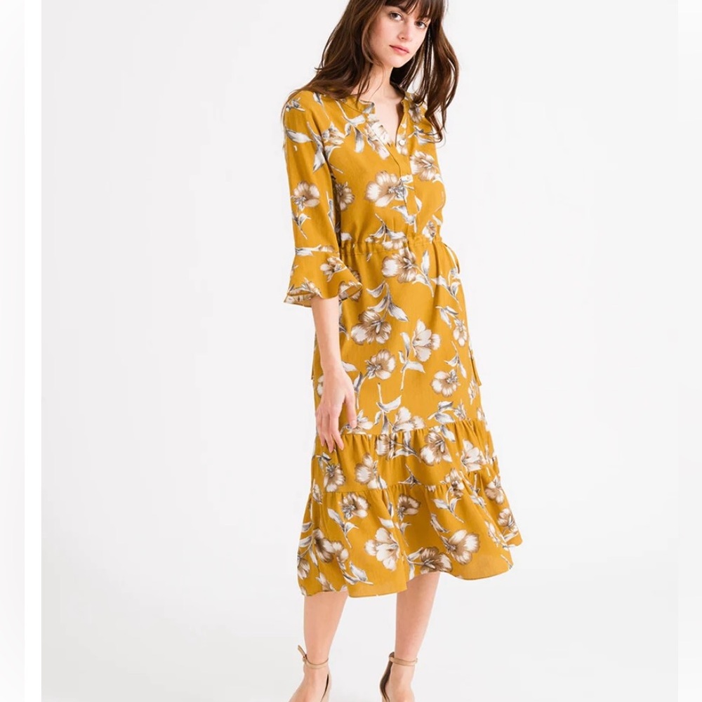 Petite Studio Mustard Celina Dress